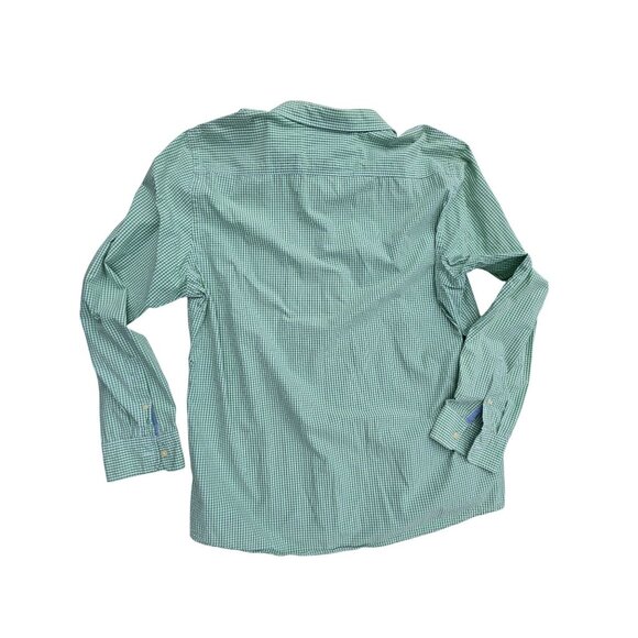 American Eagle Men’s Button-Down Green Gingham Check Shirt XXL Cotton - Picture 2 of 5